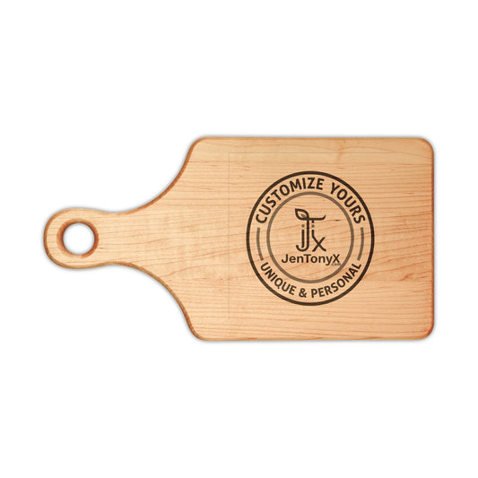 Personalized Engraved Wooden Cutting Board — Custom Name / Logo Serving Board