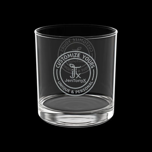 Engraved 10.5oz Whiskey Glass – Personalized Rocks Glass for Whiskey, Bourbon & Scotch