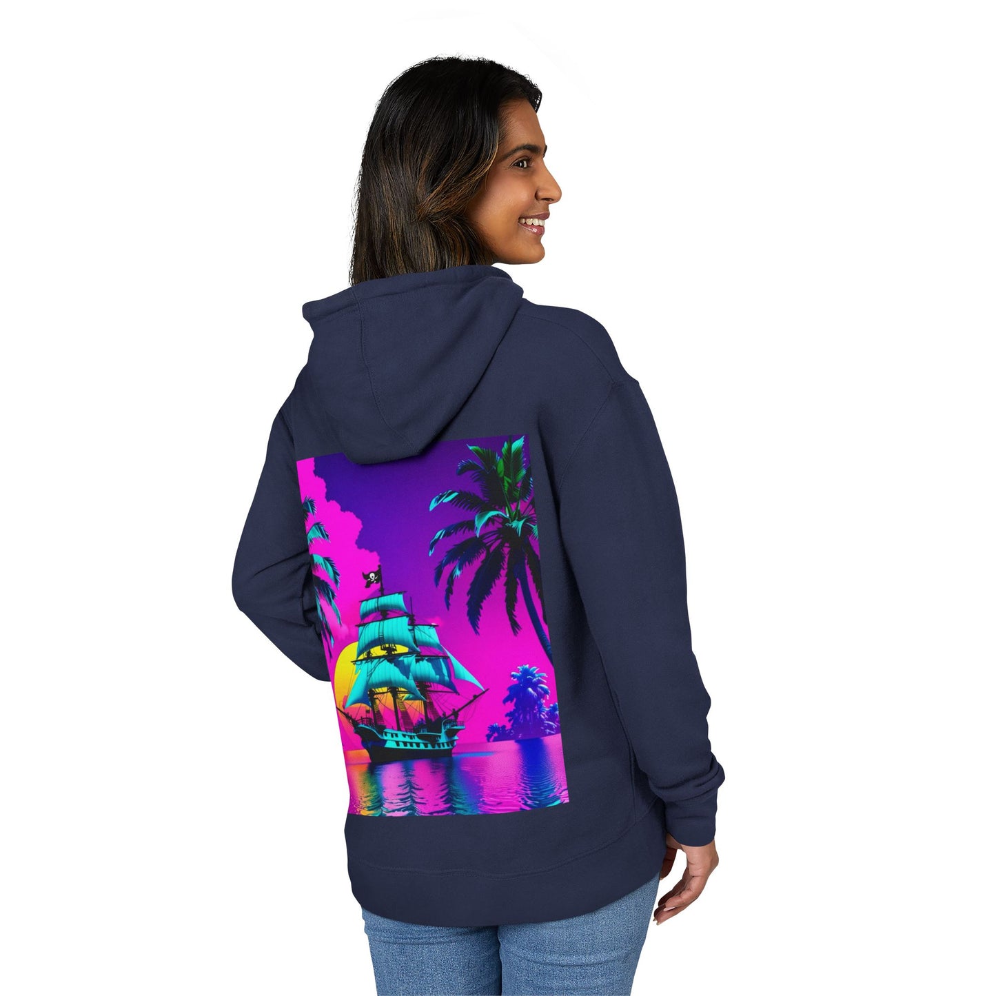 Neon Seas Tropical Paradise Hoodie