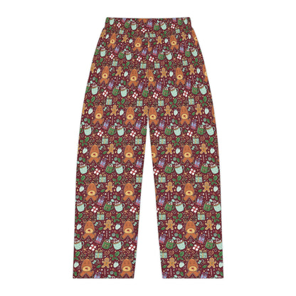 Christmas Cookies & Reindeer — Women's Festive Holiday Pajama, Lounge, Sleepwear Pant