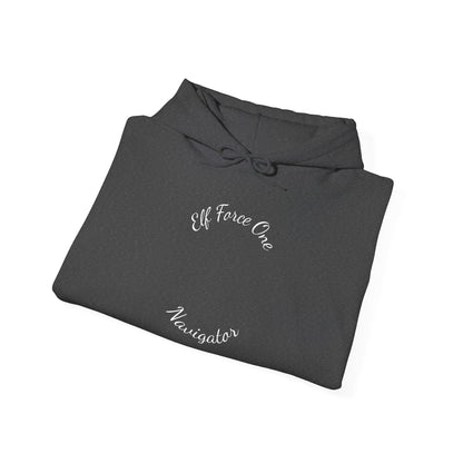Elf Force One Hoodie — North Pole Executive Airport Crew Sweatshirt