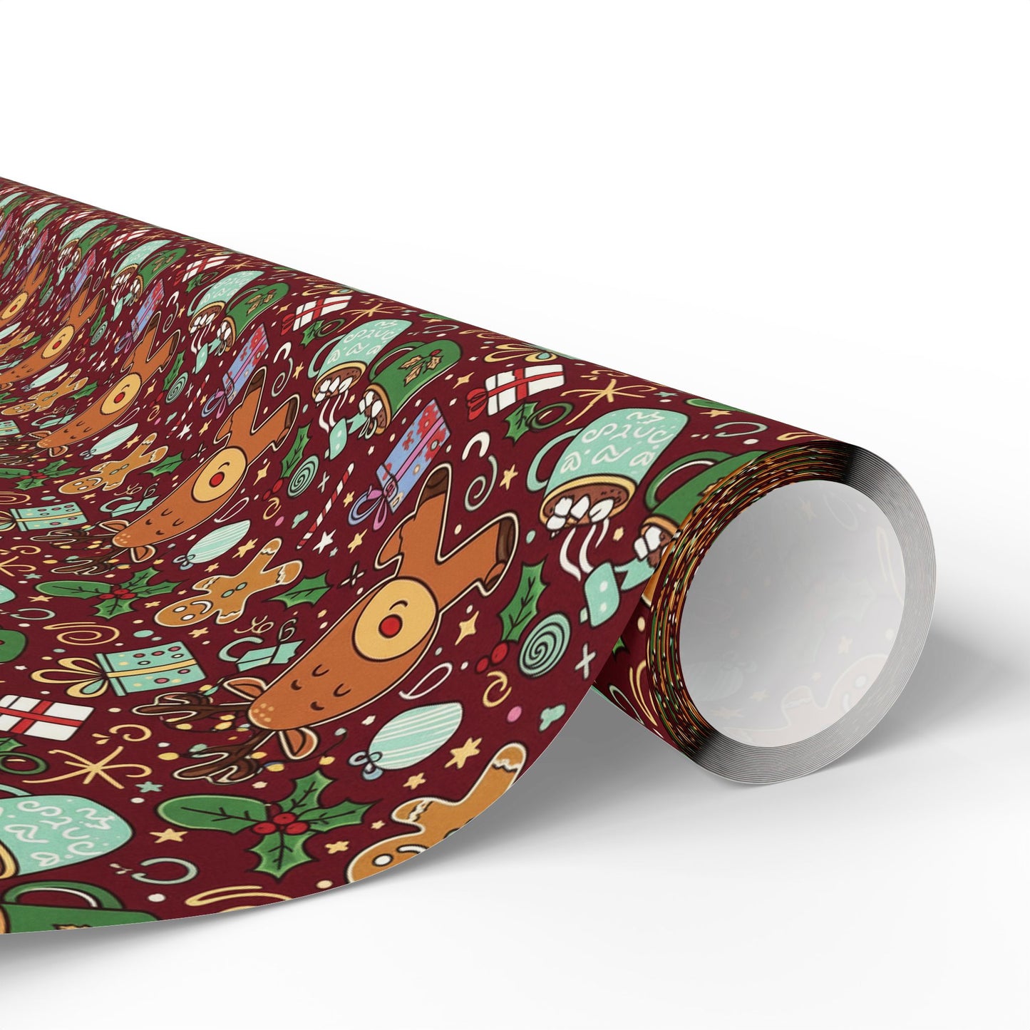 Christmas Cookies and Reindeer — Wrapping Paper Roll