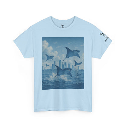 Rise Above - Sting Ray, Ocean Vibe - Cotton T-Shirt - Unisex