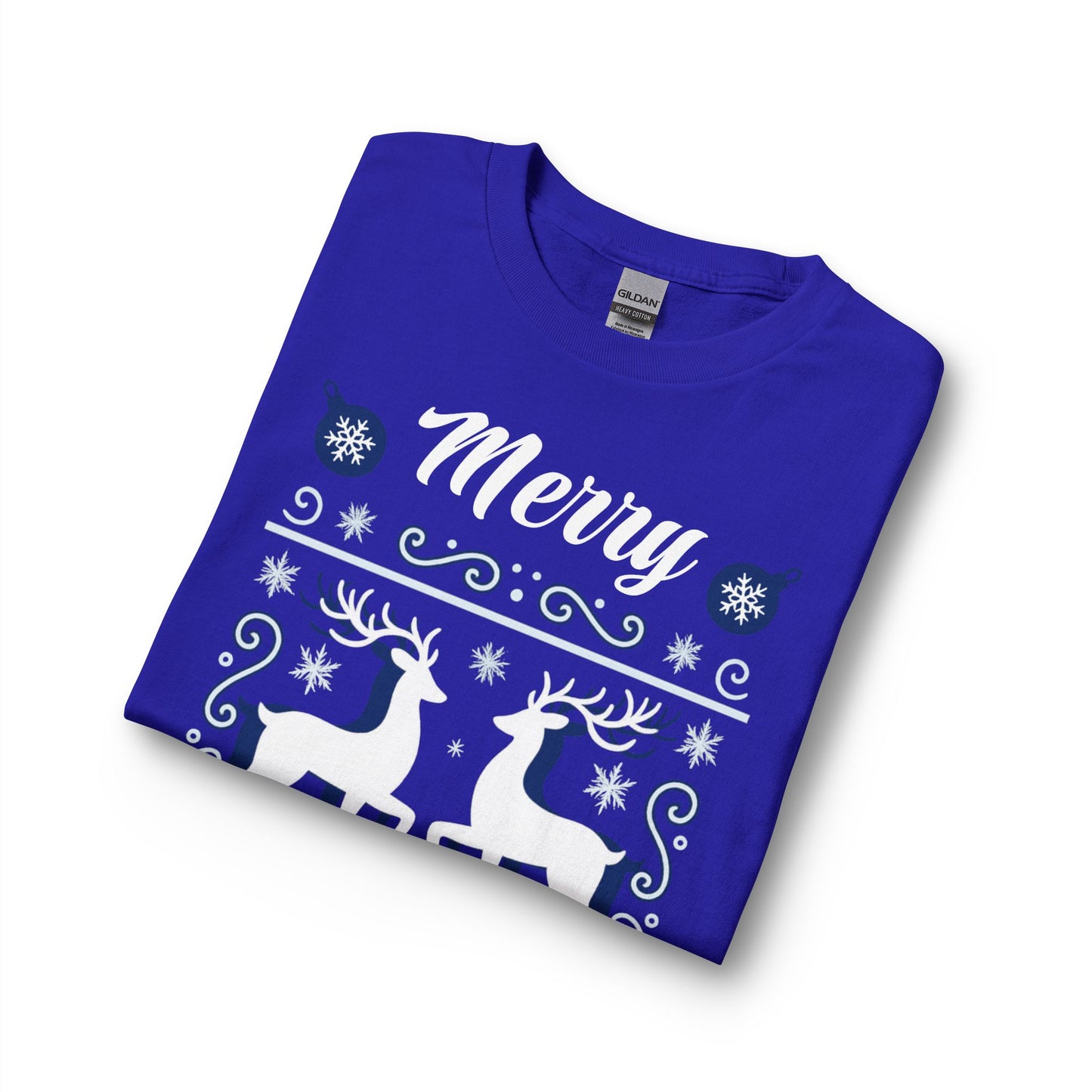 Merry Christmas Reindeer Long Sleeve Shirt