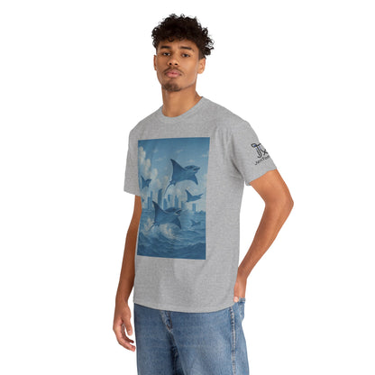 Rise Above - Sting Ray, Ocean Vibe - Cotton T-Shirt - Unisex