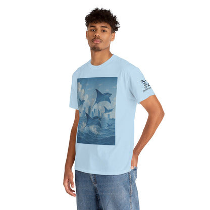 Rise Above - Sting Ray, Ocean Vibe - Cotton T-Shirt - Unisex