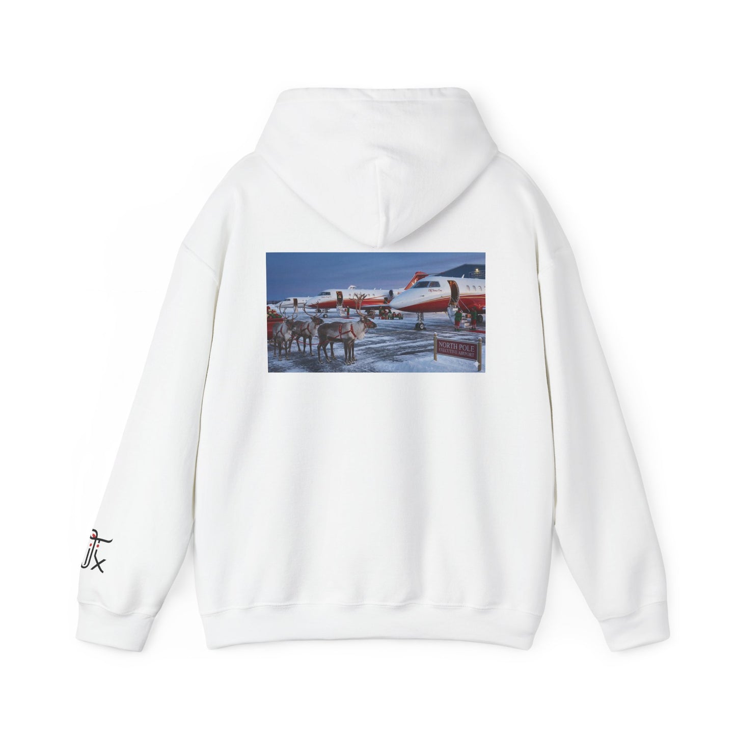 Elf Force One Hoodie — North Pole Executive Airport Crew Sweatshirt