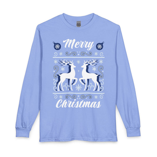 Merry Christmas Reindeer Long Sleeve Shirt