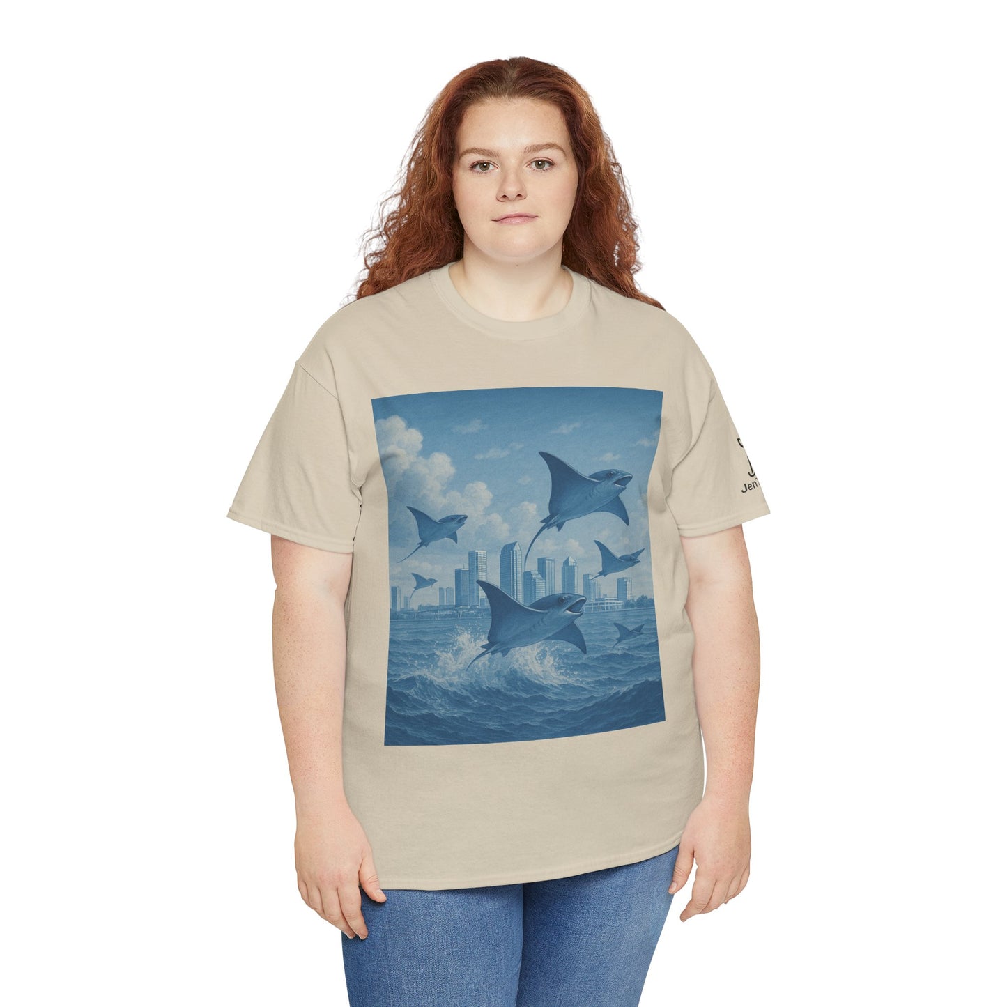 Rise Above - Sting Ray, Ocean Vibe - Cotton T-Shirt - Unisex