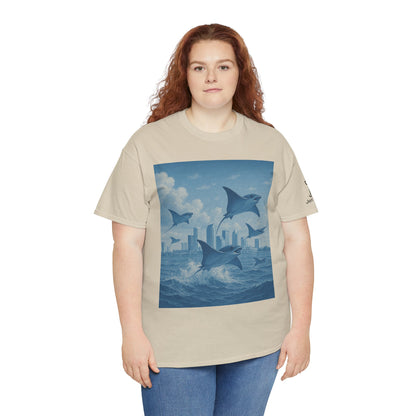 Rise Above - Sting Ray, Ocean Vibe - Cotton T-Shirt - Unisex