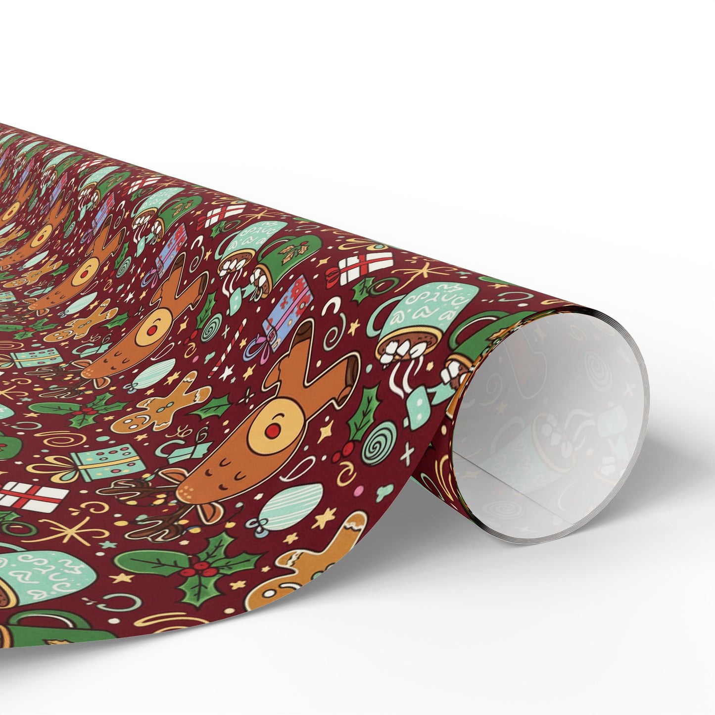 Christmas Cookies and Reindeer — Wrapping Paper Roll