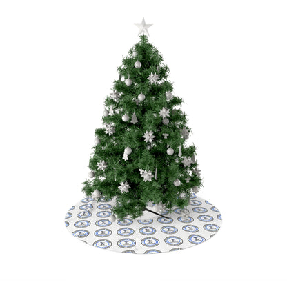 Custom Christmas Tree Skirt — Personalized Holiday Tree Skirt with Repeating or Single Design
