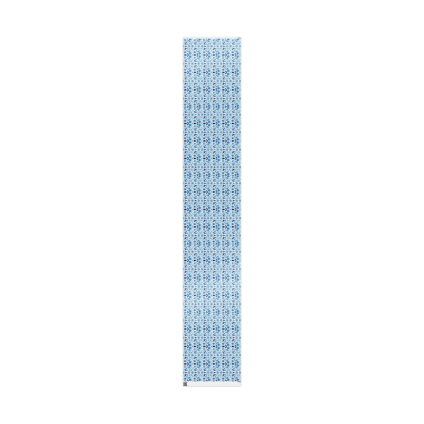Blue Reindeer Snowflake Gift Wrap — Holiday Wrapping Paper Rolls