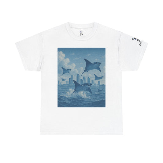 Rise Above - Sting Ray, Ocean Vibe - Cotton T-Shirt - Unisex