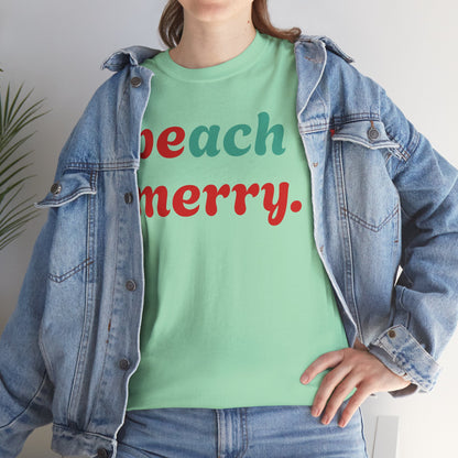 “Beach Merry” — Holiday T-Shirt