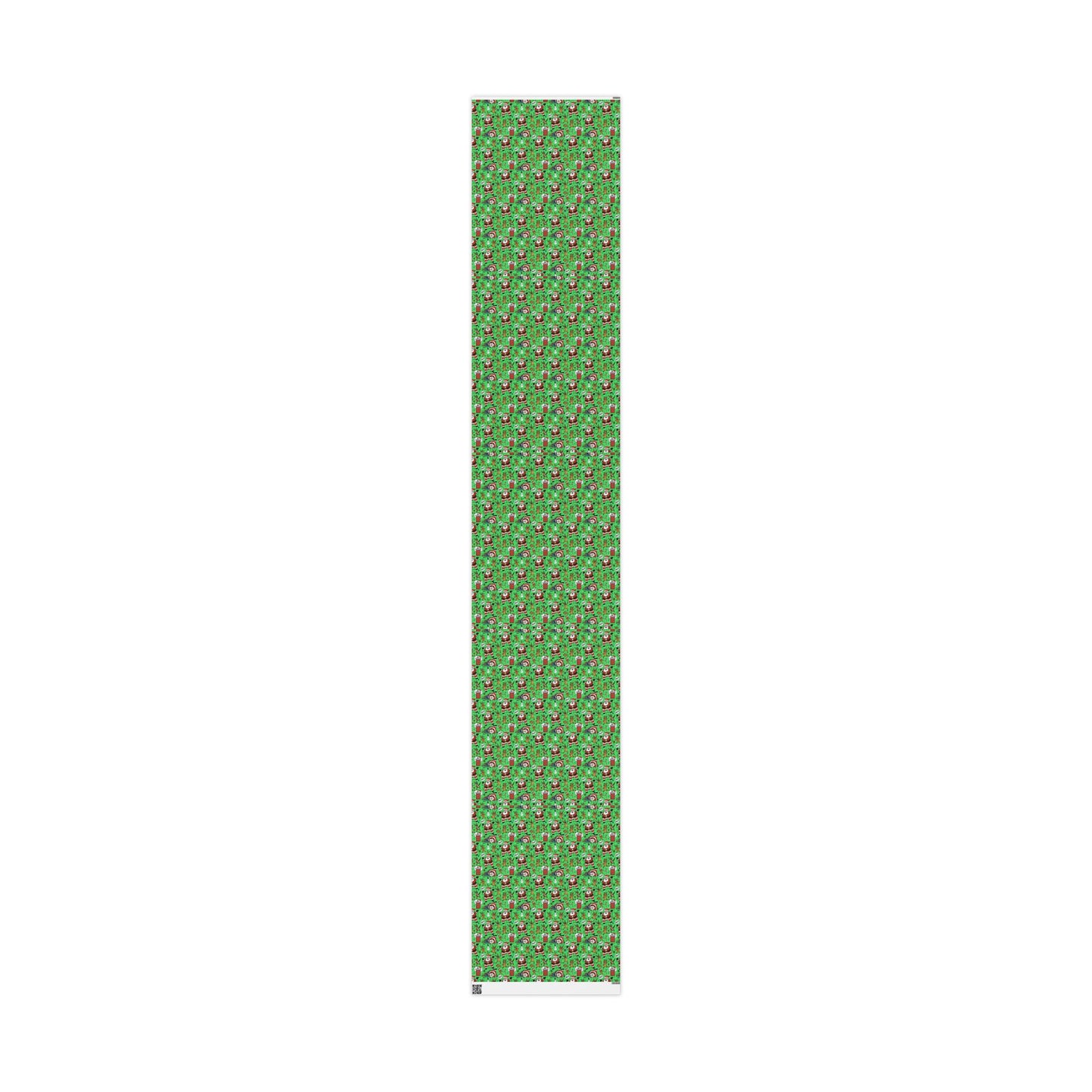 Green Santa & Gingerbread Madness — Holiday Wrapping Paper Rolls