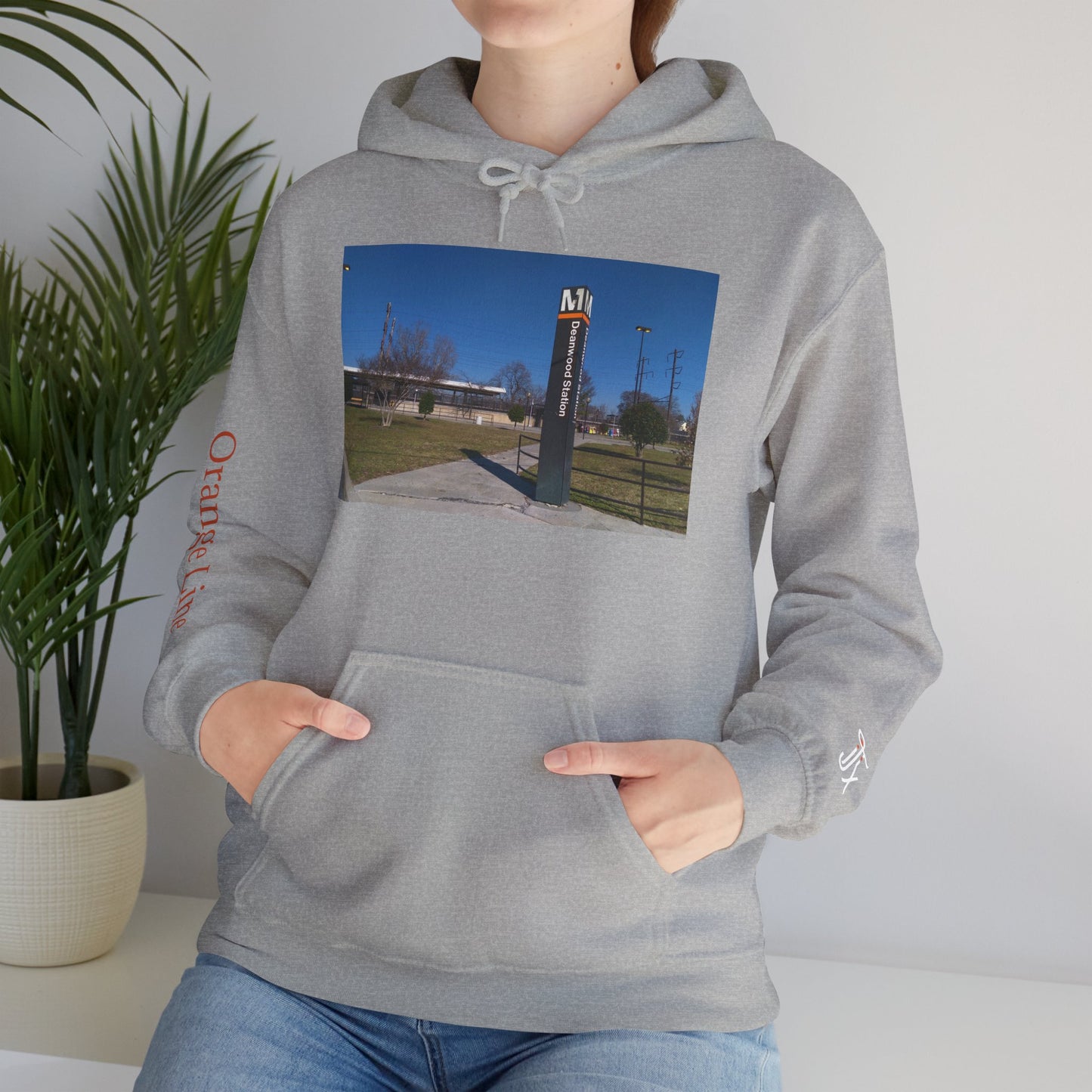 Orange Line Metro Hoodie