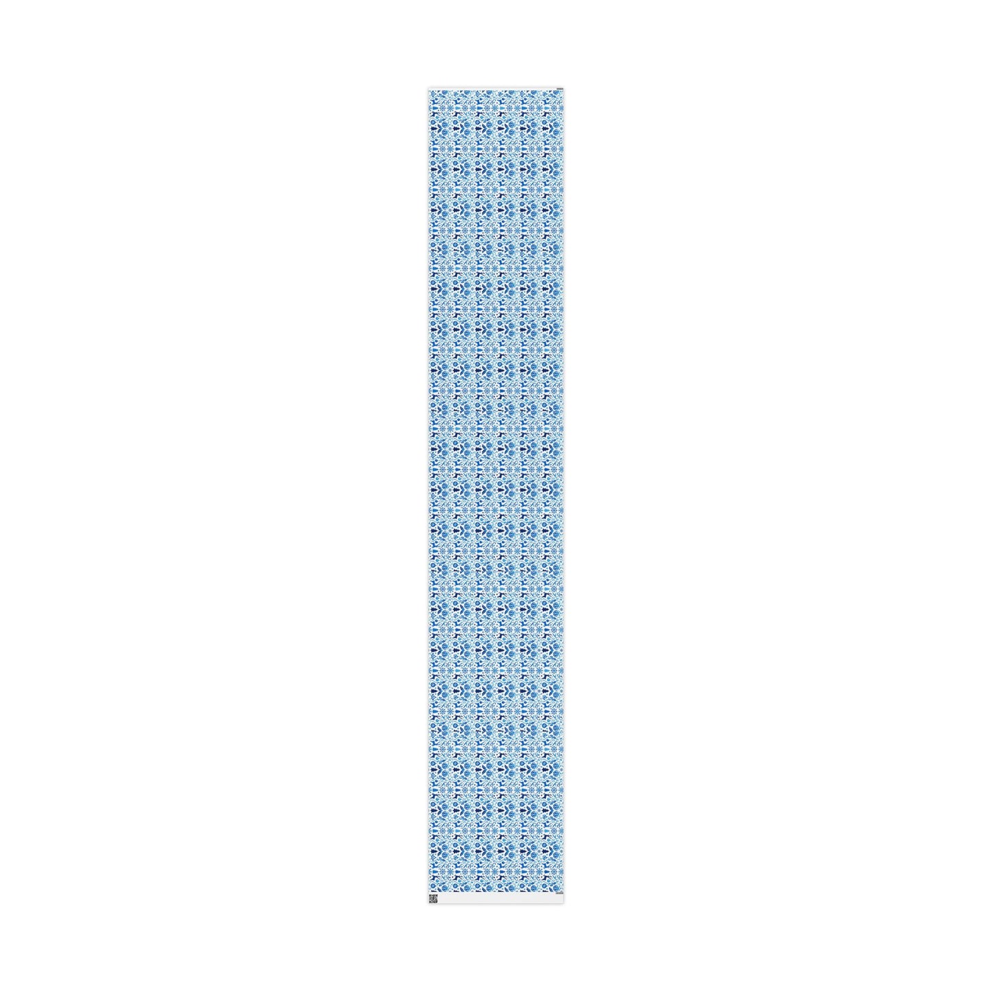 Blue Reindeer Snowflake Gift Wrap — Holiday Wrapping Paper Rolls