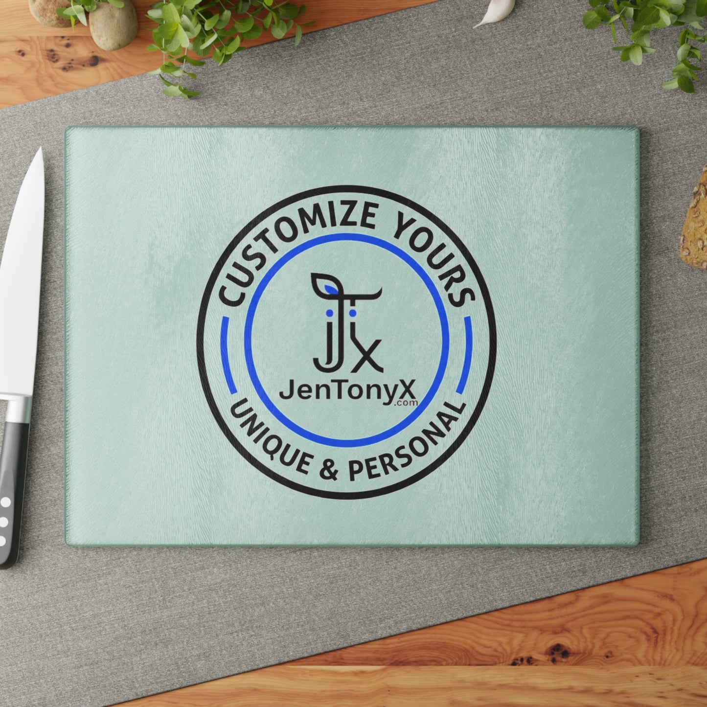 Customizable Glass Cutting Board - Personalized Kitchen Glass Chopping Board