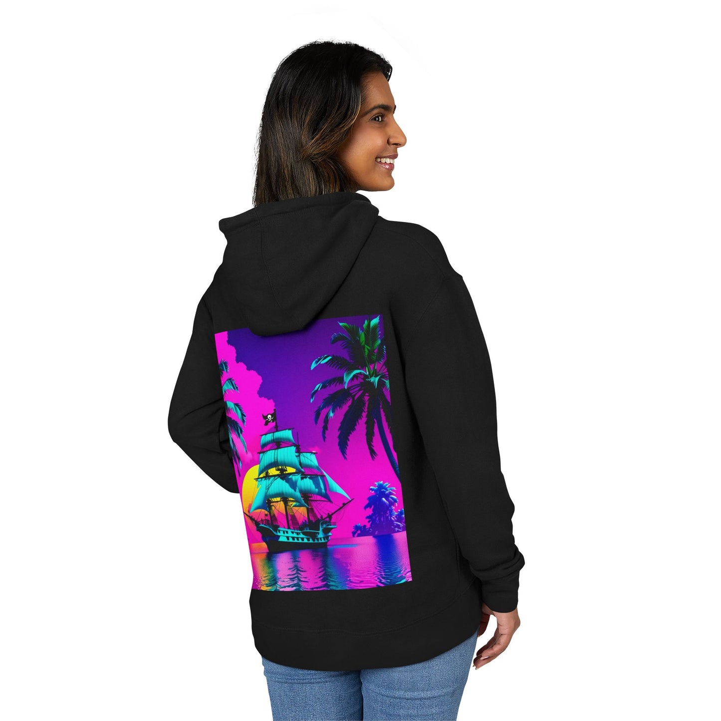 Neon Seas Tropical Paradise Hoodie