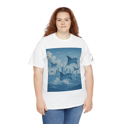 Rise Above - Sting Ray, Ocean Vibe - Cotton T-Shirt - Unisex