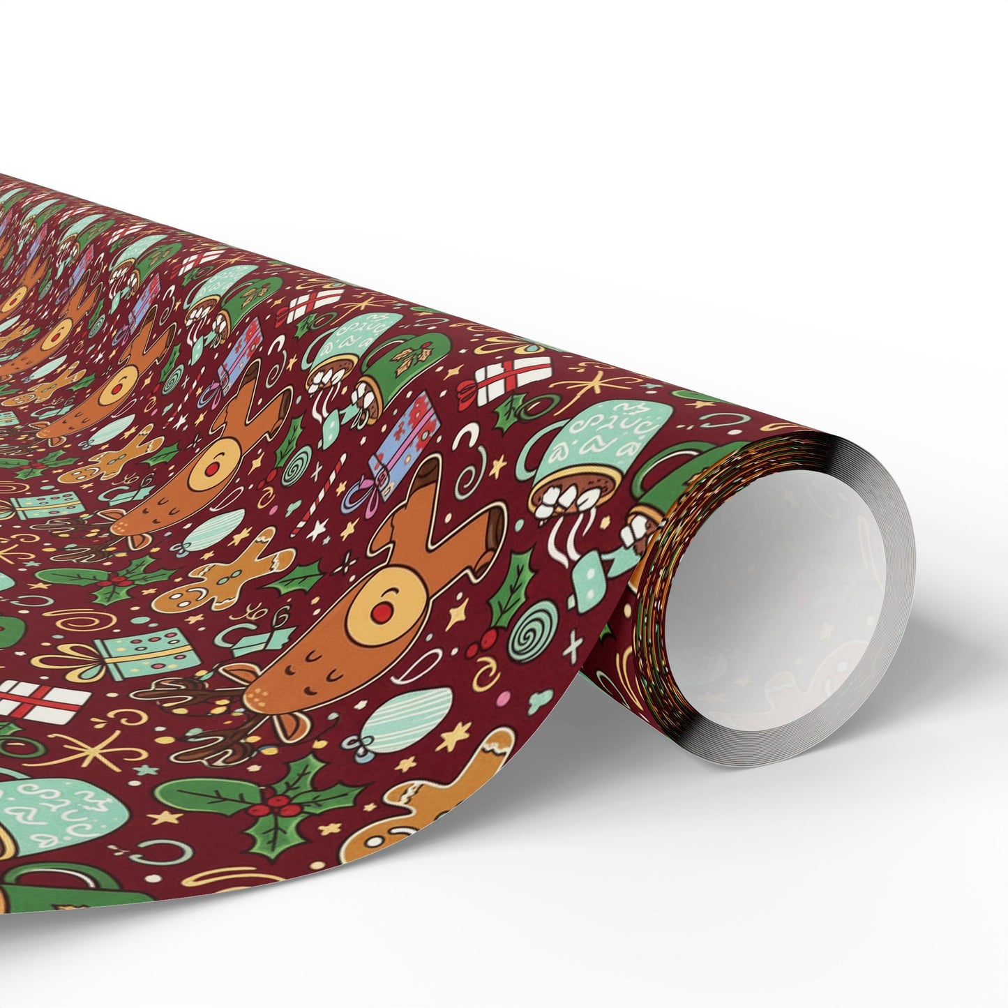 Christmas Cookies and Reindeer — Wrapping Paper Roll