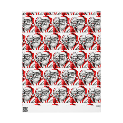 Mr. and Mrs. Claus — Holiday Wrapping Paper Rolls