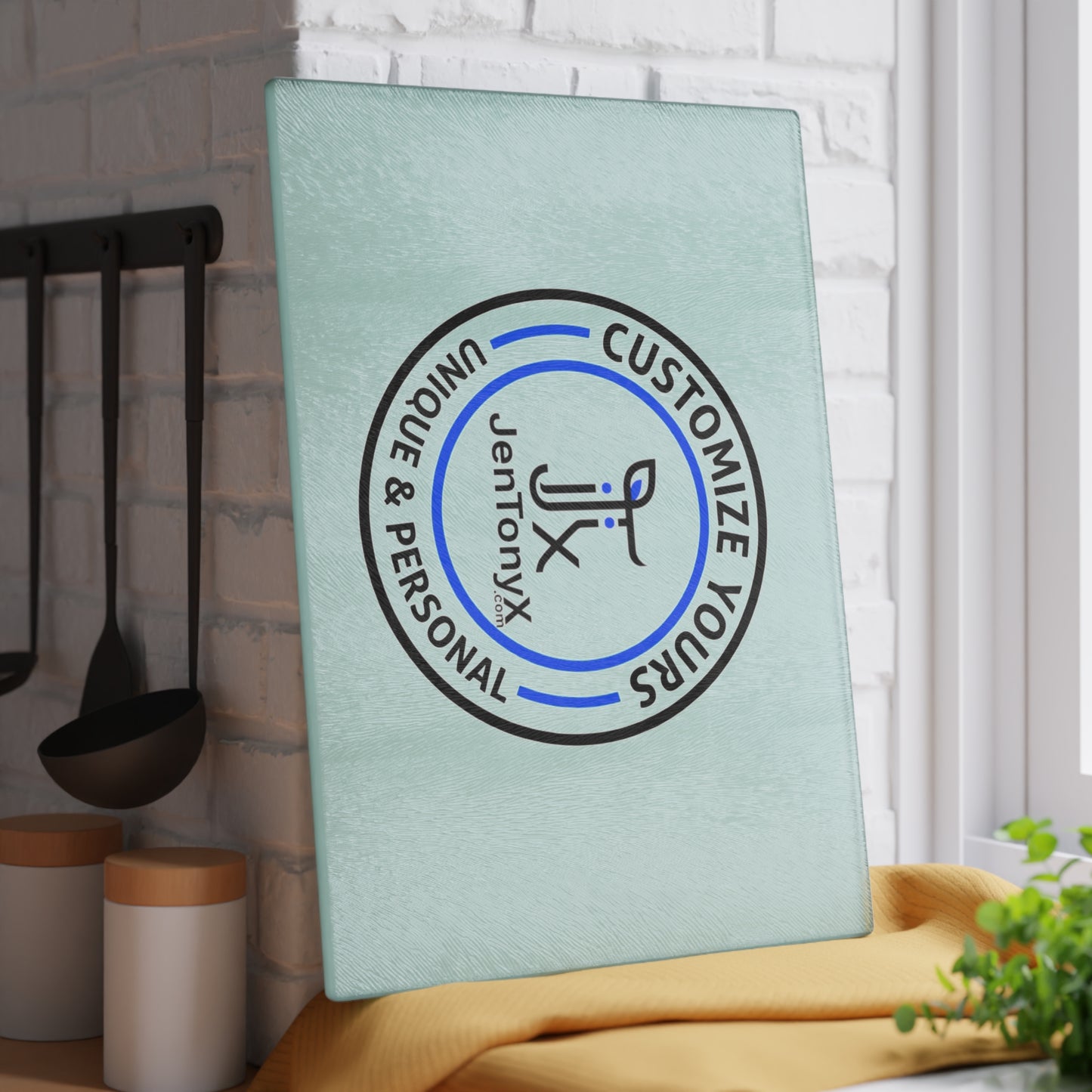 Customizable Glass Cutting Board - Personalized Kitchen Glass Chopping Board