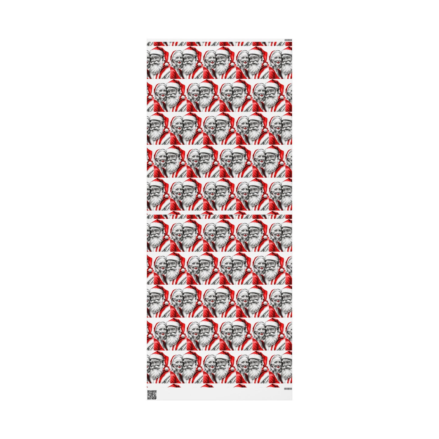 Mr. and Mrs. Claus — Holiday Wrapping Paper Rolls