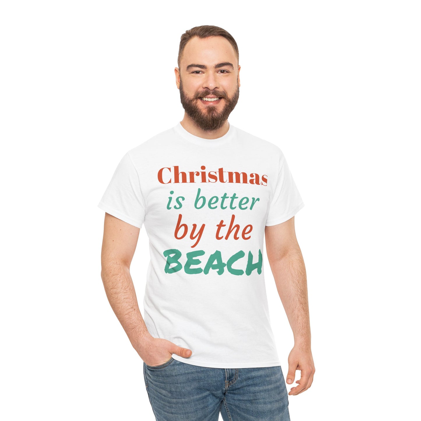 “Christmas Is Better by the Beach” — Holiday T-Shirt