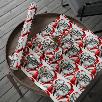 Mr. and Mrs. Claus — Holiday Wrapping Paper Rolls