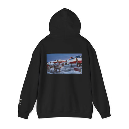 Elf Force One Hoodie — North Pole Executive Airport Crew Sweatshirt