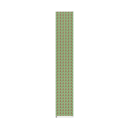 Personalize! Green Pattern with Elves, Presents & Candy Canes — Holiday Wrapping Paper Rolls