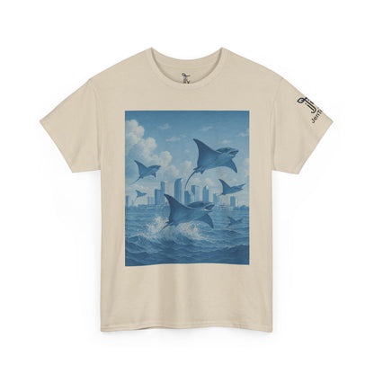 Rise Above - Sting Ray, Ocean Vibe - Cotton T-Shirt - Unisex