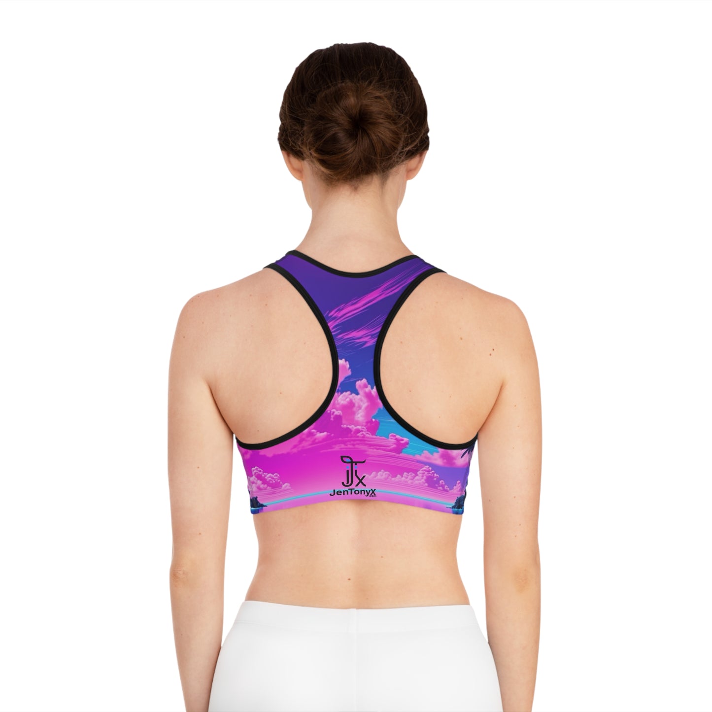 Neon Horizon Sports Bra