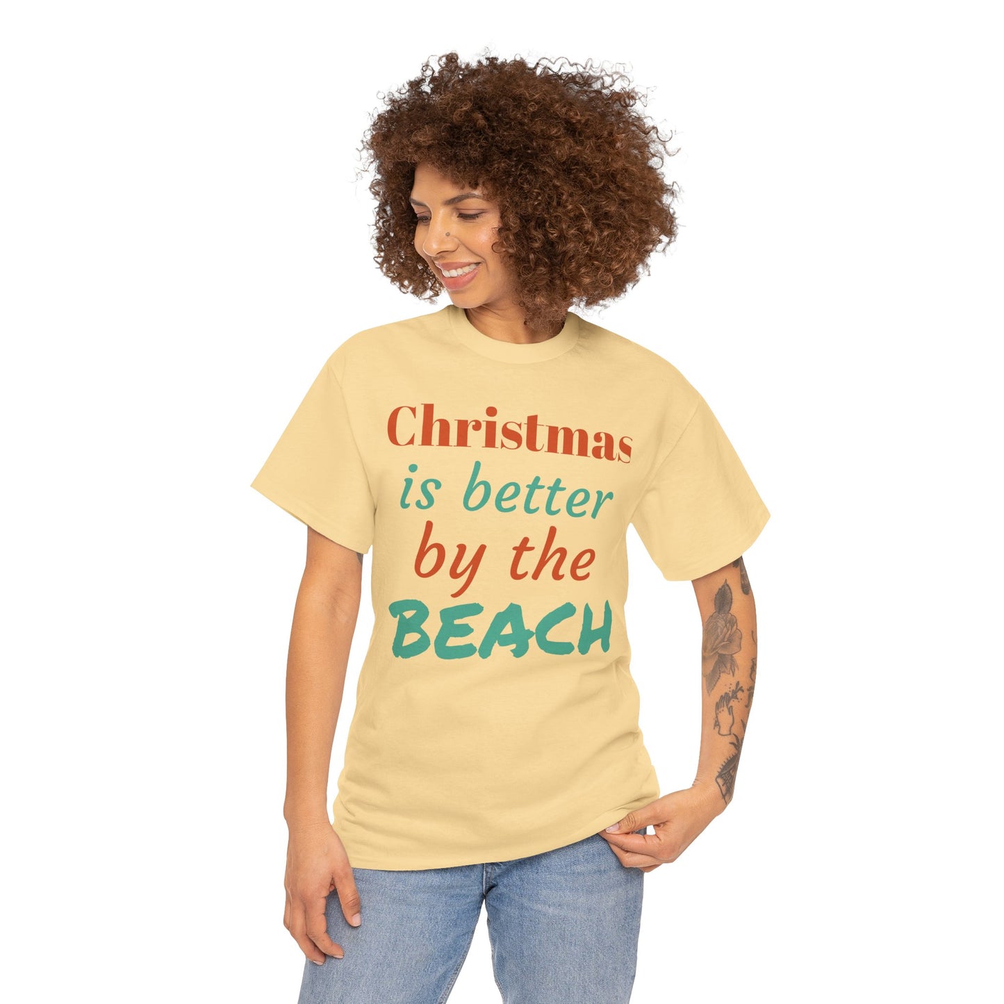 “Christmas Is Better by the Beach” — Holiday T-Shirt