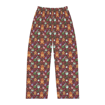 Christmas Cookies & Reindeer — Women's Festive Holiday Pajama, Lounge, Sleepwear Pant