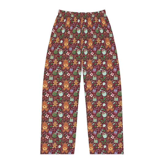 Christmas Cookies & Reindeer — Women's Festive Holiday Pajama, Lounge, Sleepwear Pant
