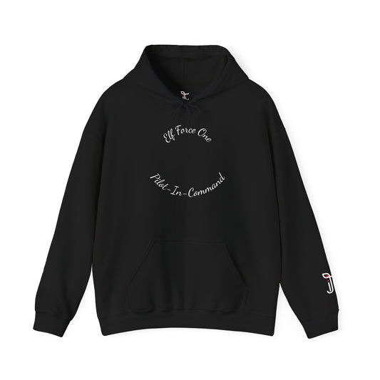 Elf Force One Hoodie — North Pole Executive Airport Crew Sweatshirt