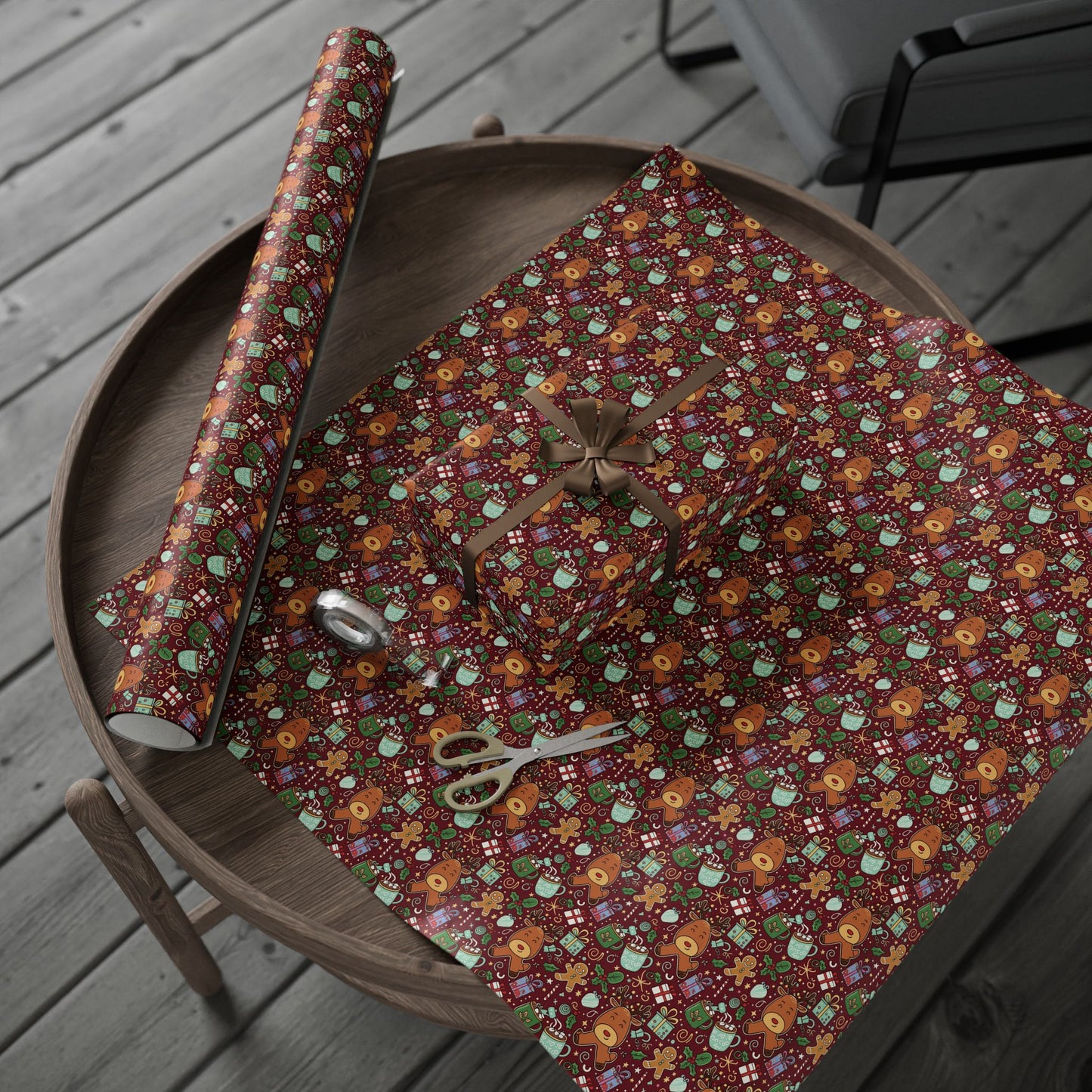 Christmas Cookies and Reindeer — Wrapping Paper Roll