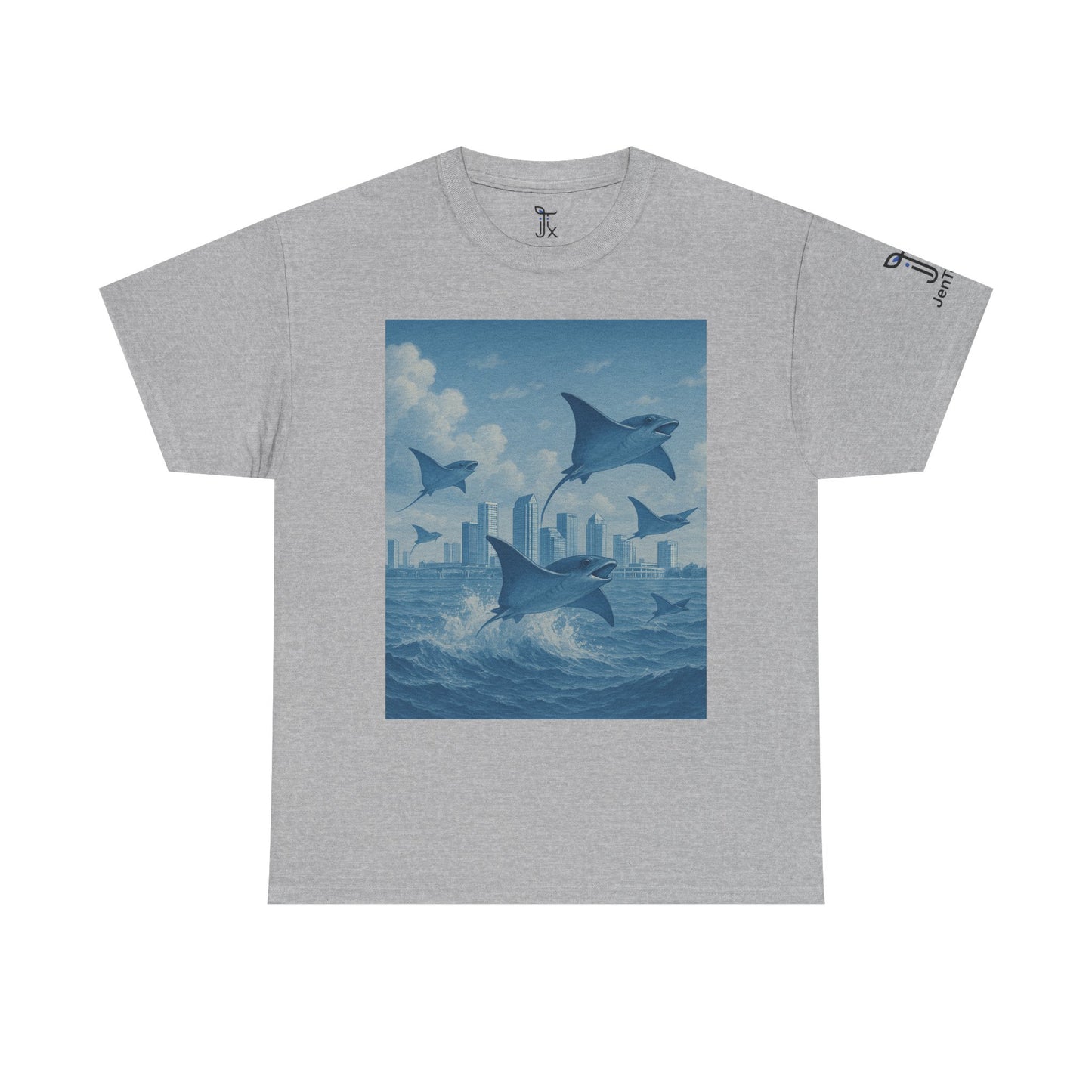 Rise Above - Sting Ray, Ocean Vibe - Cotton T-Shirt - Unisex
