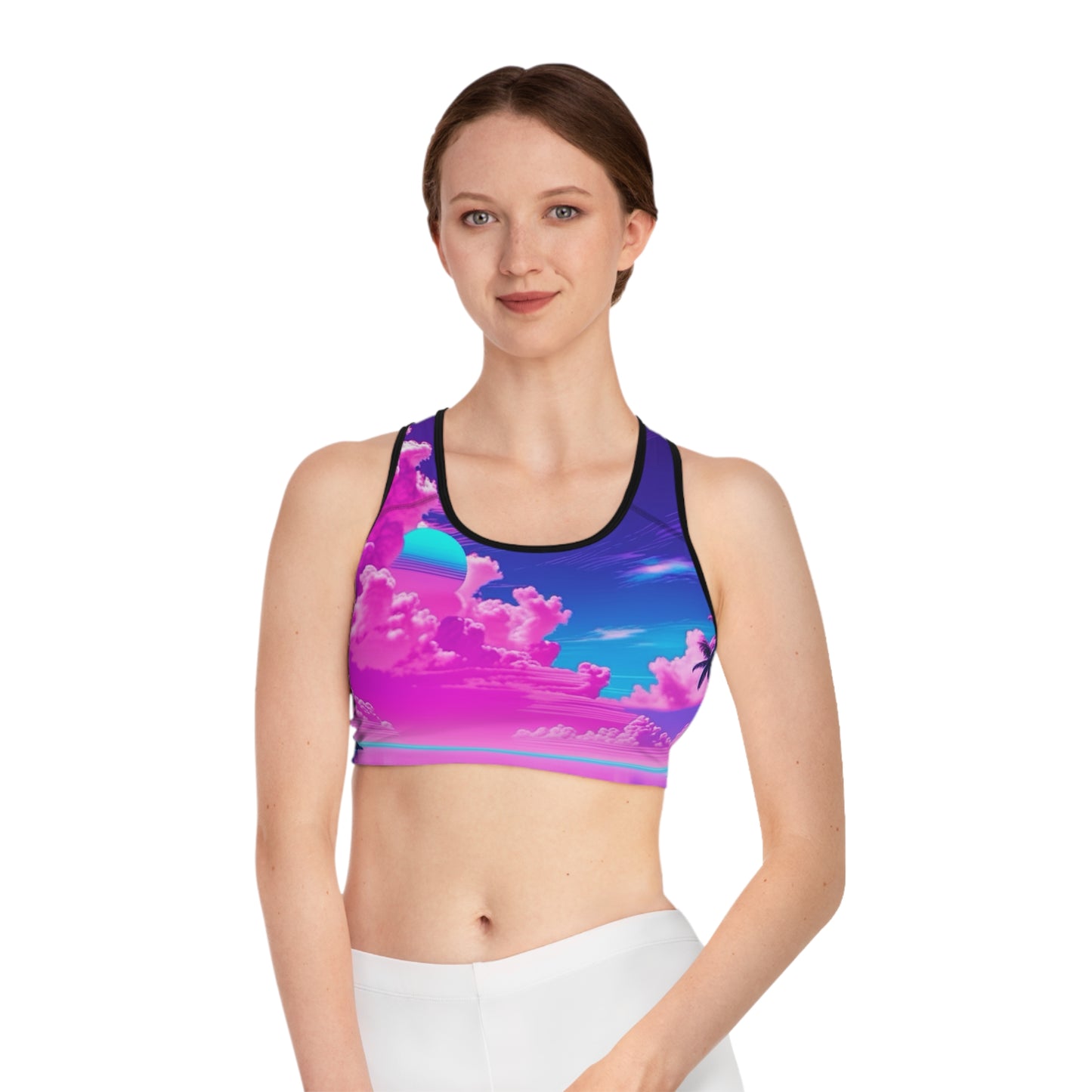 Neon Horizon Sports Bra