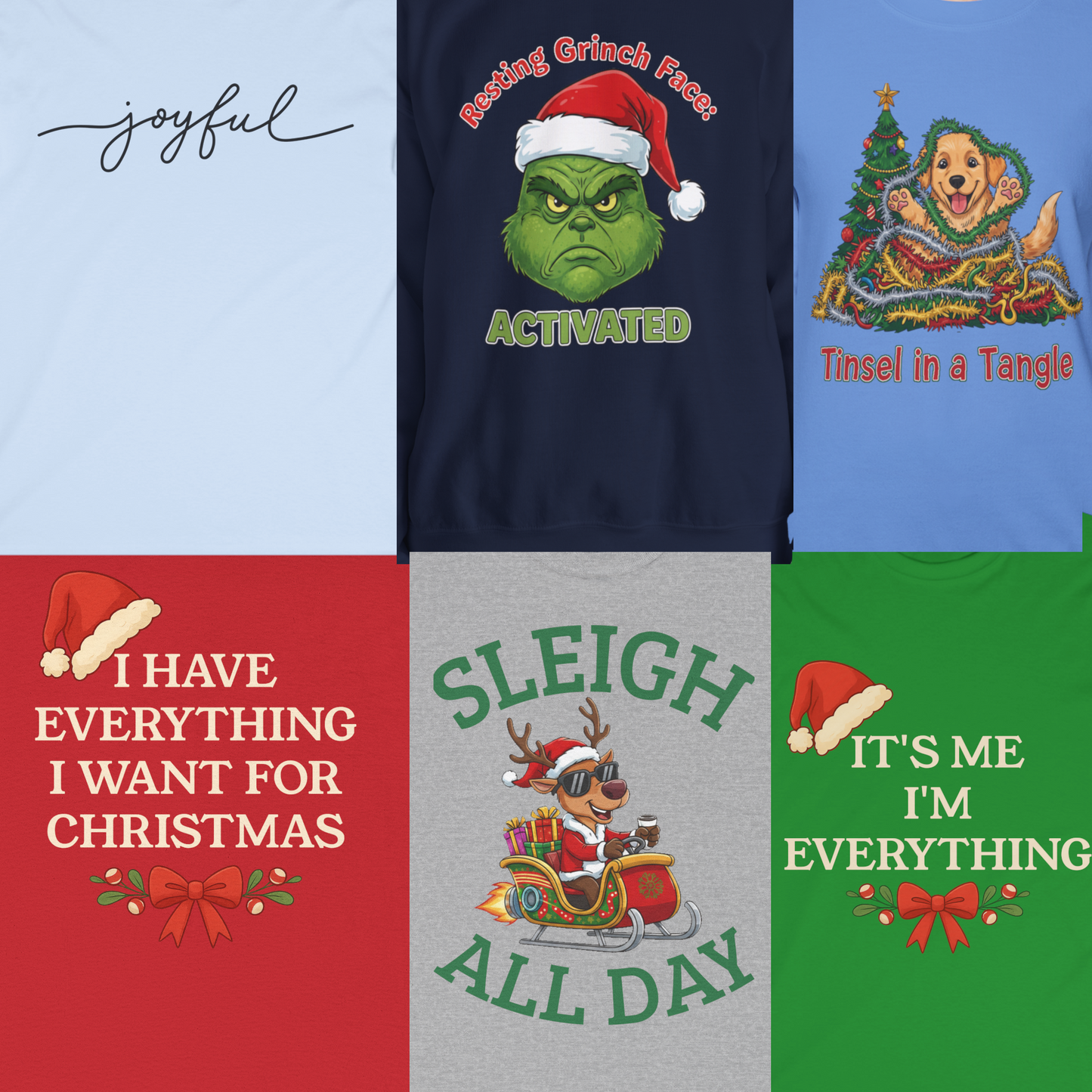 Various Unisex Holiday Long Sleeve T-Shirt — Personalize Your Favorite!