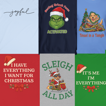 Various Unisex Holiday Long Sleeve T-Shirt — Personalize Your Favorite!