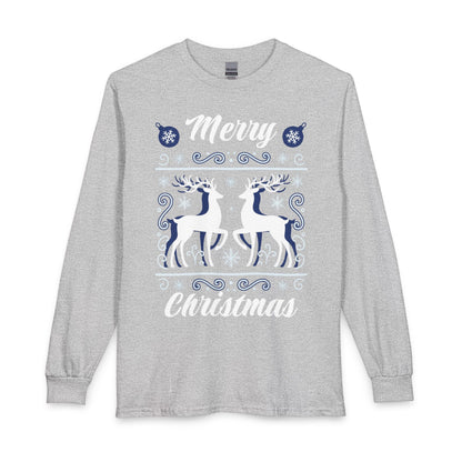 Merry Christmas Reindeer Long Sleeve Shirt