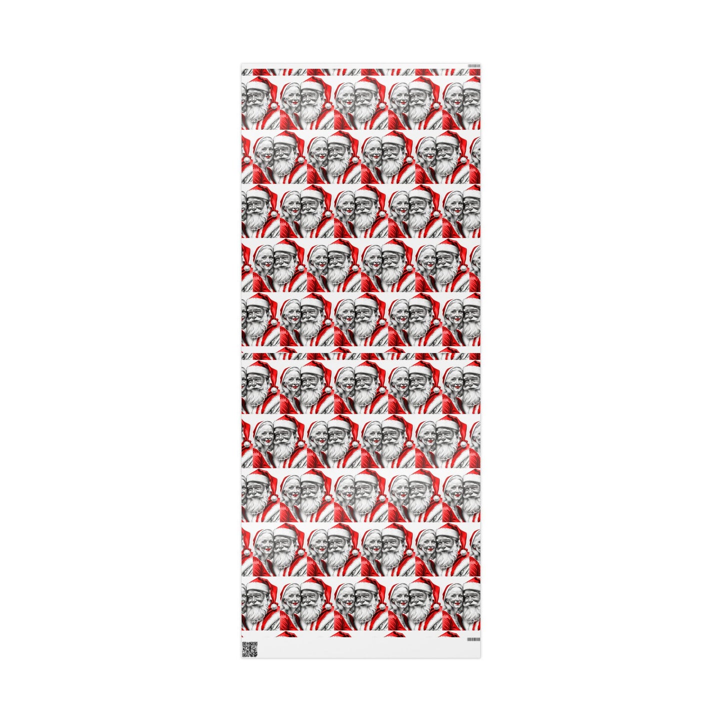 Mr. and Mrs. Claus — Holiday Wrapping Paper Rolls