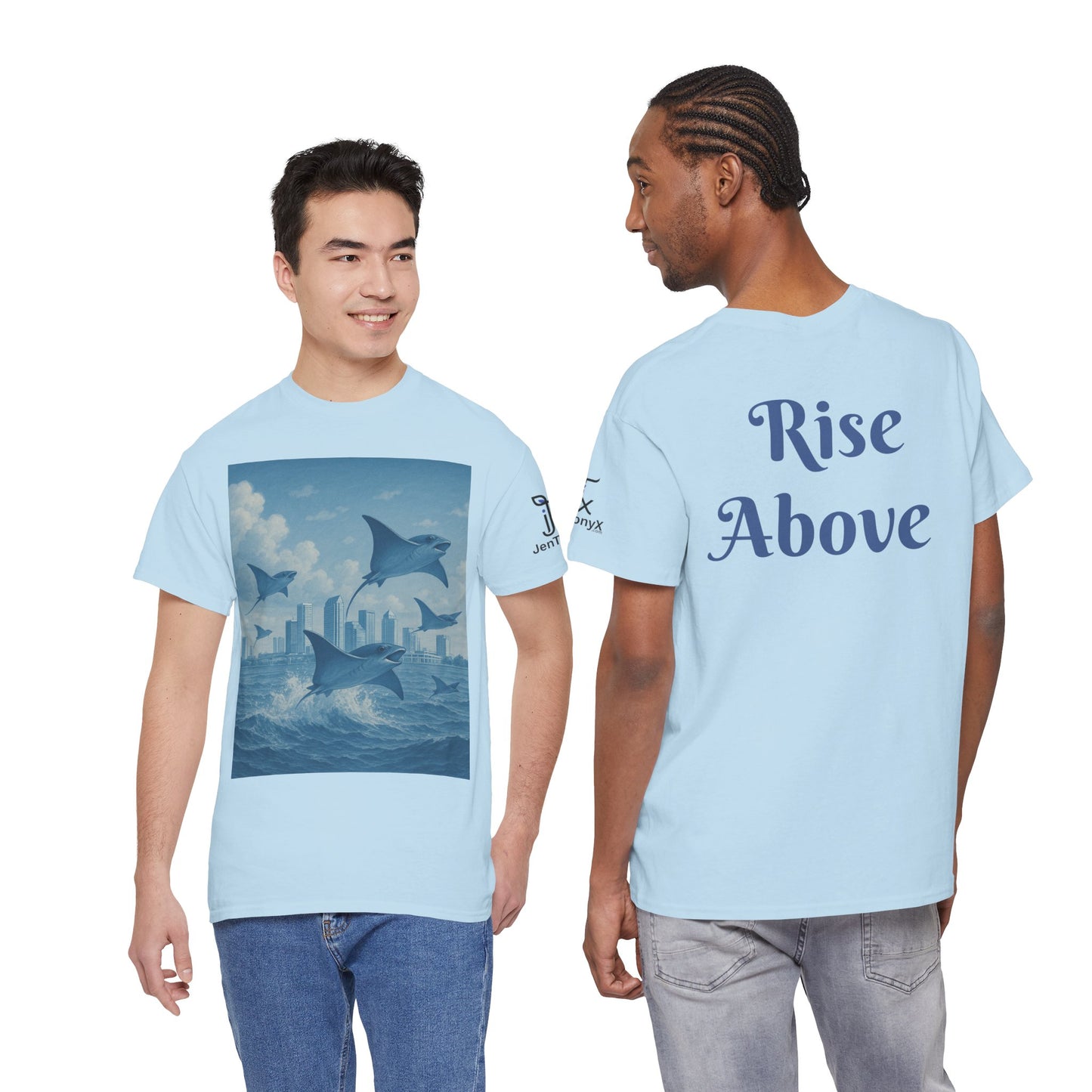 Rise Above - Sting Ray, Ocean Vibe - Cotton T-Shirt - Unisex