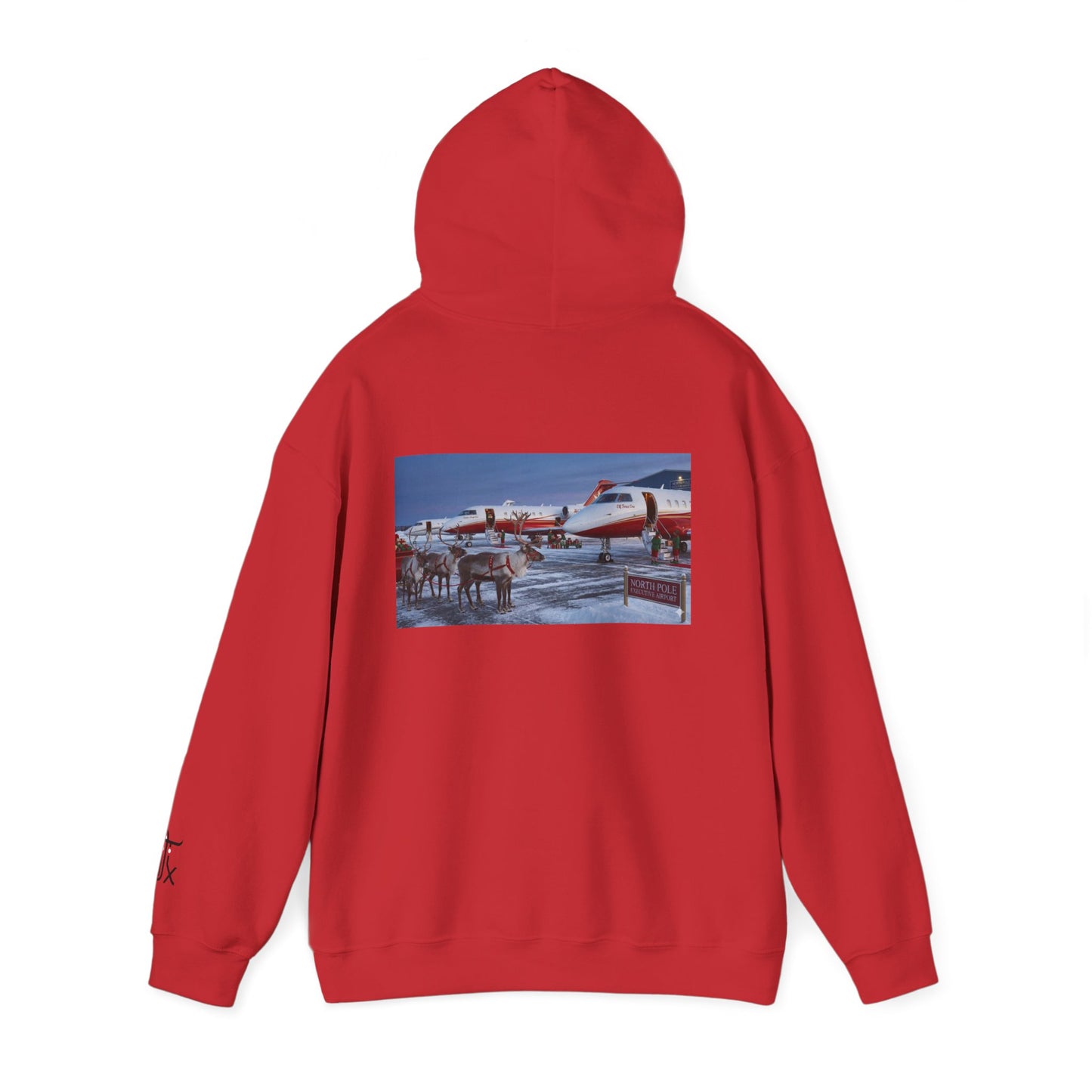 Elf Force One Hoodie — North Pole Executive Airport Crew Sweatshirt