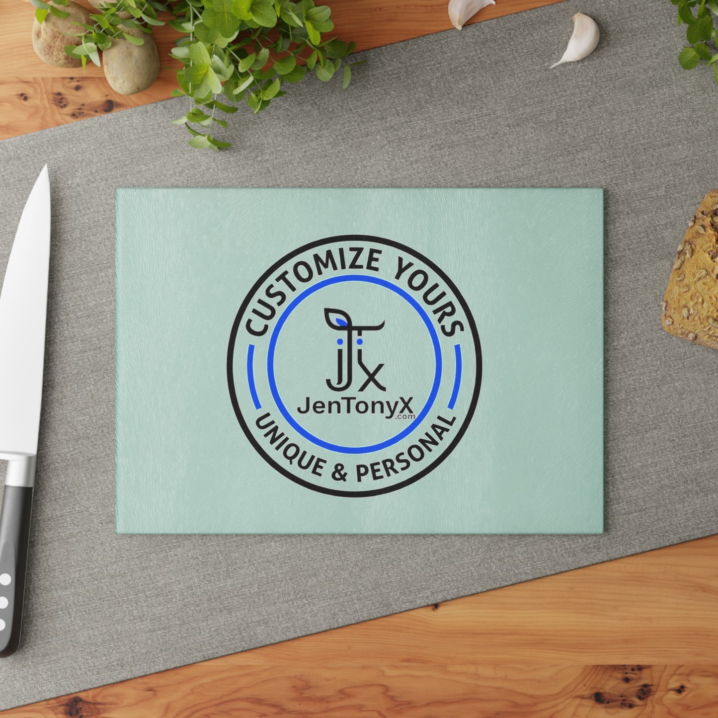 Customizable Glass Cutting Board - Personalized Kitchen Glass Chopping Board