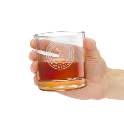 Engraved 10.5oz Whiskey Glass – Personalized Rocks Glass for Whiskey, Bourbon & Scotch